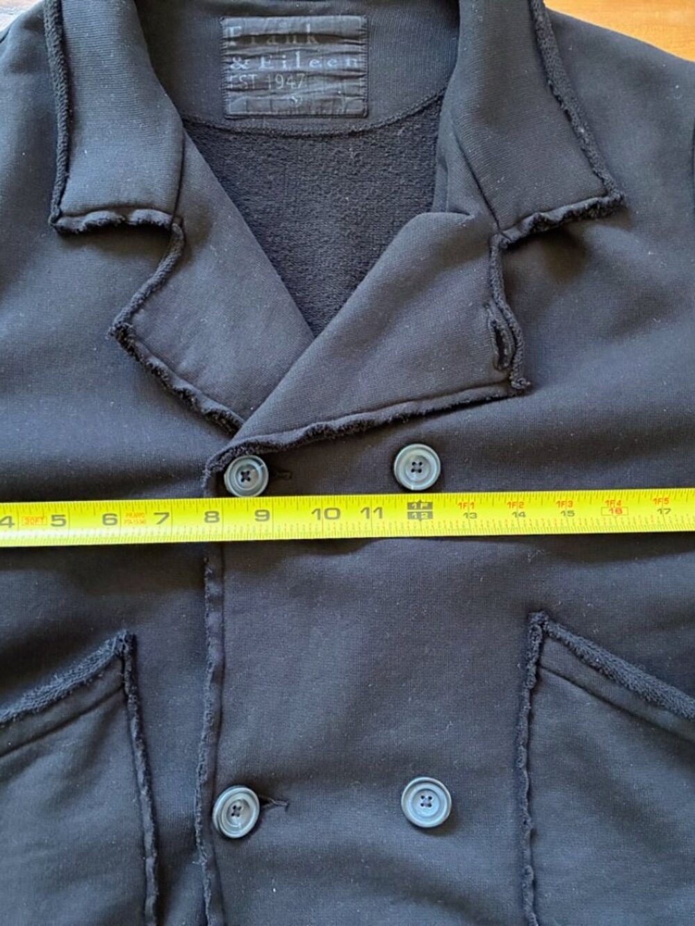 Frank & Eileen Mini Belfast Jacket/Peacoat, Size Small, Color Black - Picture 5 of 8